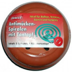 BRAECO Räucher-Tontopf mit Anti-Mücken-Spiralen (4tlg.)