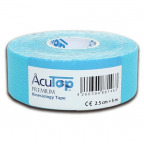 AcuTop Premium Kinesiology Tape schmal blau (2,5 cm x 5 m)