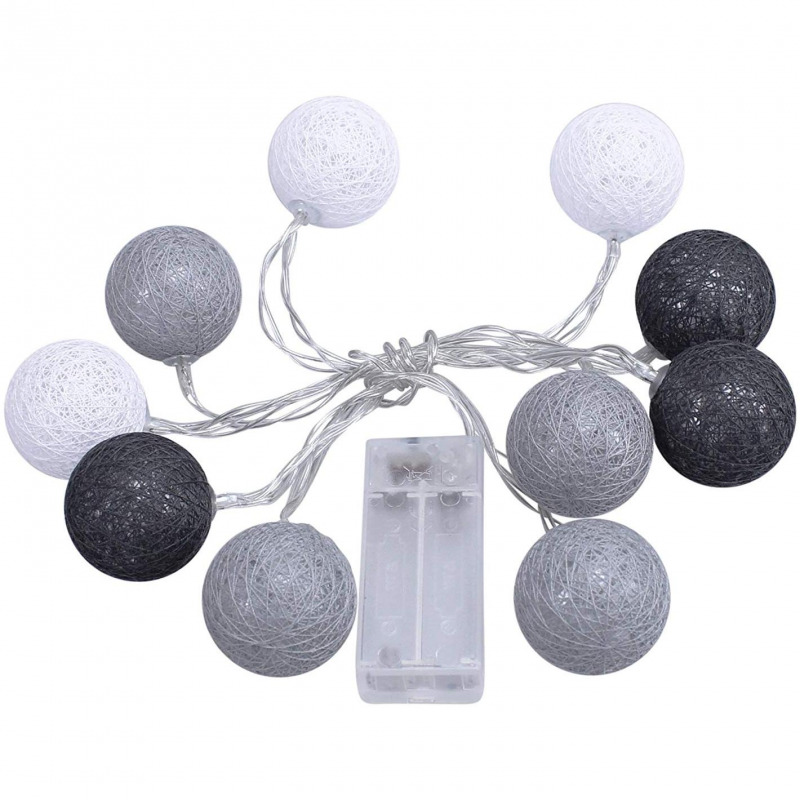 Kugel Lichterkette Weiss