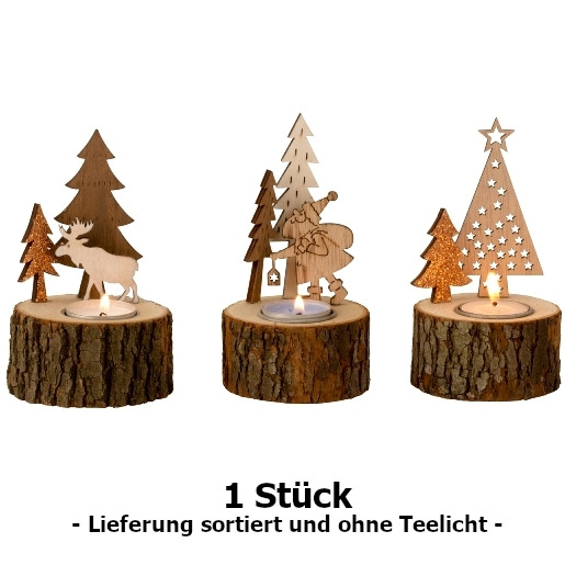 Holzteelichthalter mit Weihnachtsmotiv (1 St.) - PZN: 99017135 - AvivaMed -  Ihre Onlinedrogerie