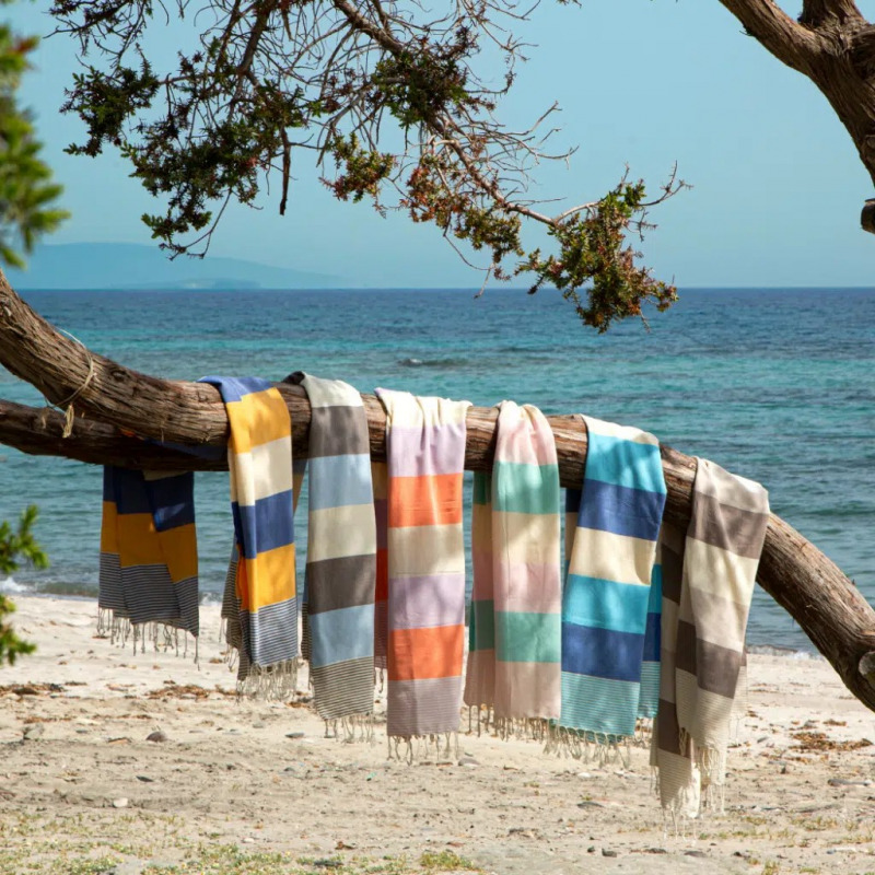 Towel to Go Hamamtuch PALERMO, blau/türkis, in Geschenkbox (1 St.) - PZN:  94010157 - AvivaMed - Ihre Onlinedrogerie