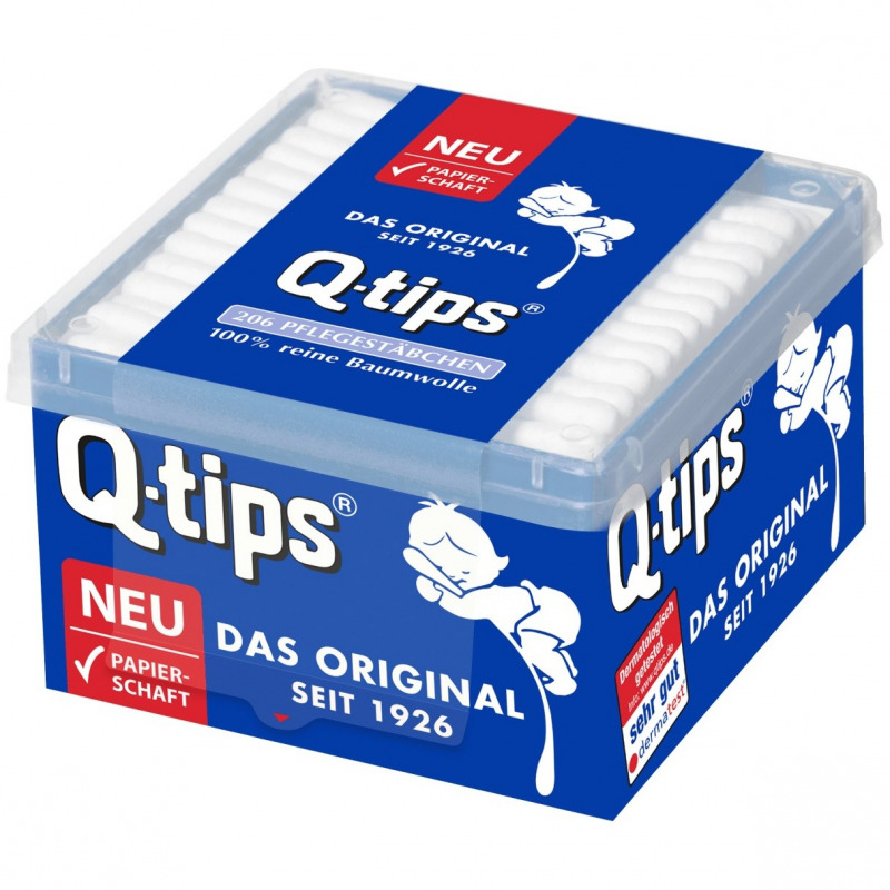 Q-tips Wattestäbchen Box (206 St.) - PZN: 15870215 - AvivaMed