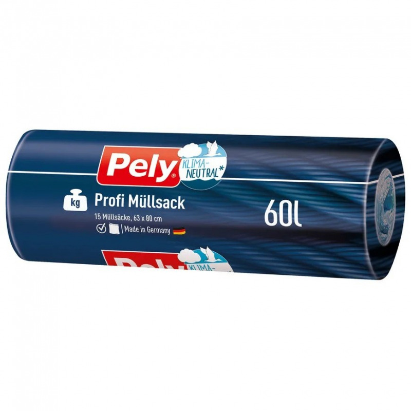 Pely® Klimaneutral Profi Müllsack, 60 Liter (15 St.) - PZN: 09953040 -  AvivaMed - Ihre Onlinedrogerie