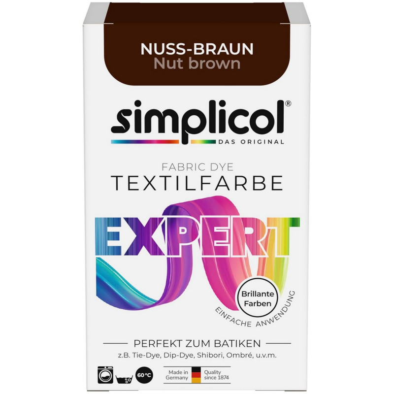 simplicol Textilfarbe expert 1716 Nuss-Braun (150 g) - PZN: 99001950 - AvivaMed
