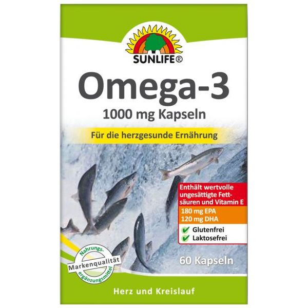 SUNLIFE Omega-3 Kapseln (60 St.) - PZN: 99001510 - AvivaMed - Ihre  Onlinedrogerie