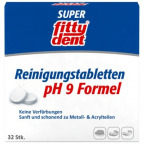 fittydent® Super Reinigungstabletten pH 9 Formel (32 St.) [Sonderposten]
