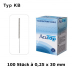 AcuTop Akupunkturnadeln Typ KB, 0,25 x 30 mm (100 St.) [MHD 07/2019]