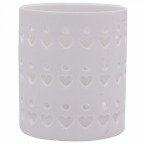 WoodWick® Petite Candle Holder "White Heart Ceramic" (1 St.)