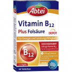 Abtei Vitamin B12 Plus Folsäure DEPOT (30 St.)