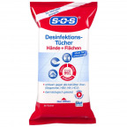 SOS Desinfektions-Tücher Hände + Flächen (25 St.)