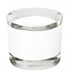 Kerzenhalter aus Glas für Teelichte, weiß (1 St.)