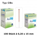 AcuTop Akupunkturnadeln Typ CBs, 0,20 x 15 mm (100 St.) [MHD 10/2021]