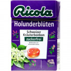 Ricola Schweizer Kräuterbonbon Holunderblüten zuckerfrei im Böxli (50 g)