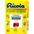 Ricola Schweizer Kräuterbonbon Kräuter Original zuckerfrei im Böxli (50 g)