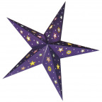 Papierstern "Purple Star & Moon", 60 cm (1 St.)