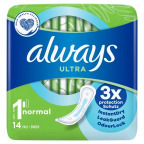 always Ultra Normal (Größe 1) Damenbinden (14 St.)