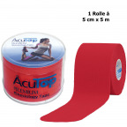 AcuTop Premium Kinesiology Tape rot (5 cm x 5 m) [MHD 18.05.2020]