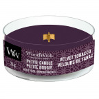 WoodWick® Petite Candle "Velvet Tobacco" (1 St.)