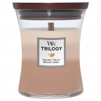 Woodwick® Medium Hourglass Trilogy "Golden Treats" (1 St.)