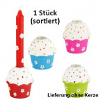 Halter für Geburtstagskerzen "Cupcake" (1 St.)