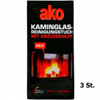 ako® Kaminglas-Reinigungstuch (3 St.)