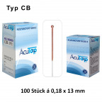 AcuTop Akupunkturnadeln Typ CB, 0,18 x 13 mm (100 St.)
