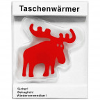 Taschenwärmer "Elch", rot (1 St.)