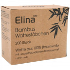 Elina med Wattestäbchen mit Bambusschaft (200 St.)