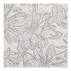 Servietten "Grey Flowery", 33 x 33 cm (30 St.)