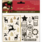Weihnachtliche Deko Sticker (1 Bogen)