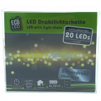 LED Drahtlichterkette mit 20 warmweißen LEDs (1 St.)