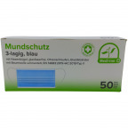 Medi-Inn Mundschutz 3-lagig, blau (50 St.)