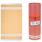Towel to Go Hamamtuch Oasis, orange, in Geschenkbox (1 St.)