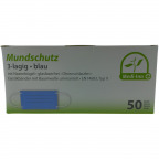 Medi-Inn Mundschutz 3-lagig, blau (50 St.) [MHD 11/2023]