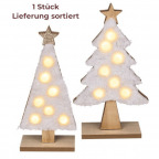 Weihnachtsbaum aus Holz mit LEDs (1 St.)