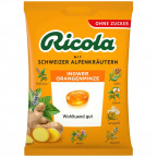 Ricola mit Schweizer Alpenkräutern Ingwer Orangenminze zuckerfrei (75 g)