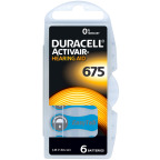 Duracell® 675 Zinc Air Hörgerätebatterien 1,45 Volt (6 St.)