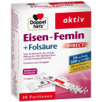 Doppelherz Eisen-Femin + Folsäure DIRECT (20 St.)