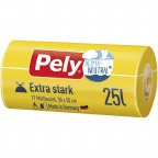 Pely® Klimaneutral Zugband-Müllbeutel extra stark, 25 Liter (17 St.)