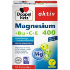 Doppelherz Magnesium 400 + B12 + C + E (30 St.)