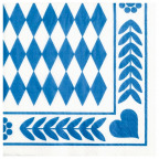 Servietten "Bayrisch Blau", 33 x 33 cm (20 St.)