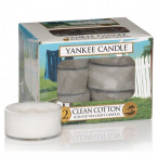 Yankee Candle® Duftende Teelichte "Clean Cotton" (12 St.)