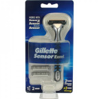 Gillette Sensor Excel Rasierapparat (1 Rasierer + 2 Klingen)