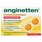 anginetten Halstabletten Honig-Zitrone zuckerfrei (24 St.)