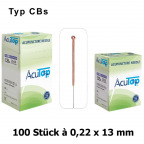 AcuTop Akupunkturnadeln Typ CBs, 0,22 x 13 mm (100 St.)