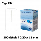 AcuTop Akupunkturnadeln Typ KB, 0,20 x 15 mm (100 St.)