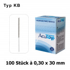 AcuTop Akupunkturnadeln Typ KB, 0,30 x 30 mm (100 St.)