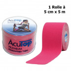 AcuTop Premium Kinesiology Tape pink (5 cm x 5 m)