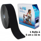 AcuTop Premium Kinesiology Tape schwarz (5 cm x 32 m)