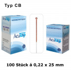 AcuTop Akupunkturnadeln Typ CB, 0,22 x 25 mm (100 St.)